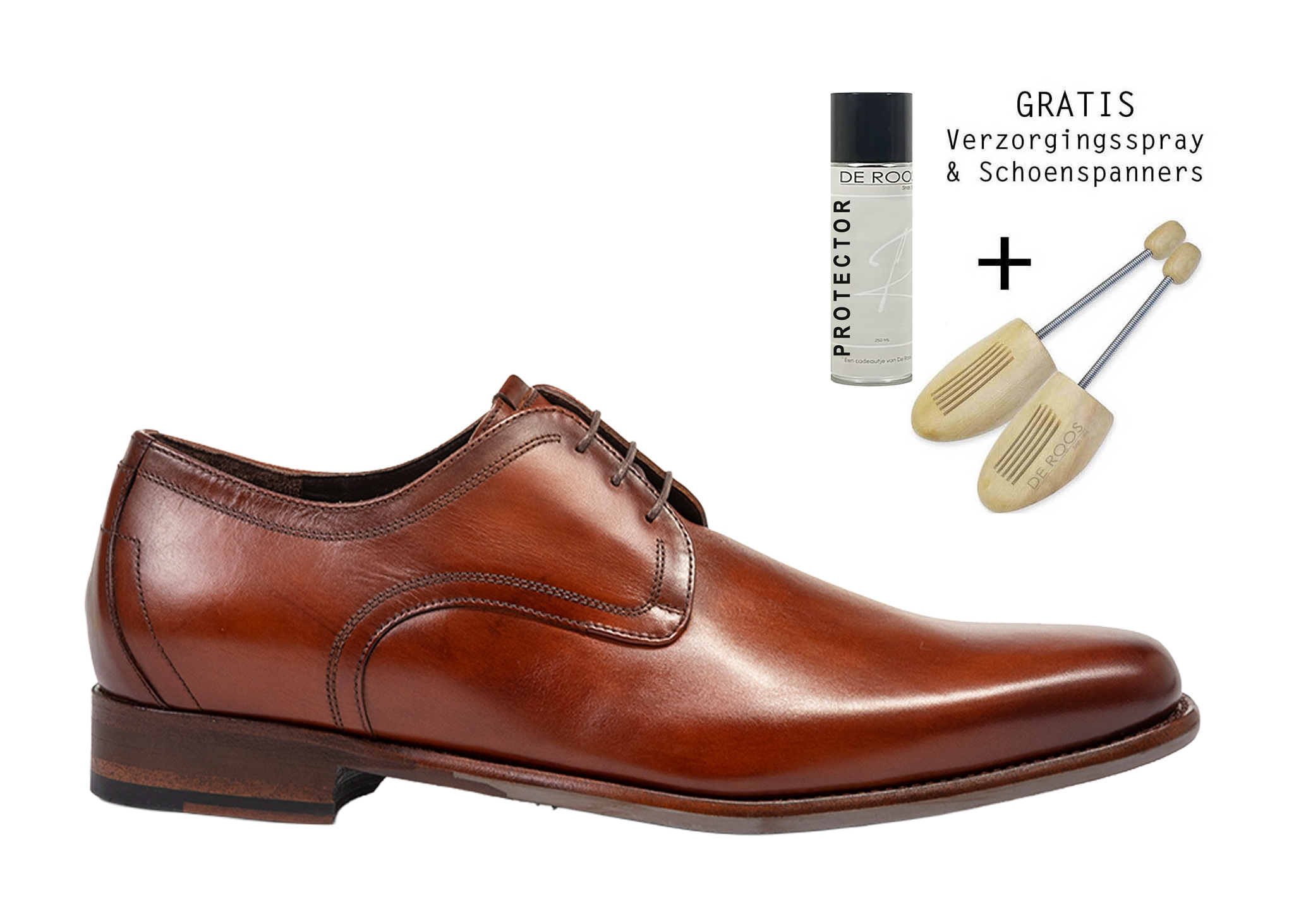 Floris van Bommel Floris van Bommel Veterschoen De Draver 03.03 Cognac