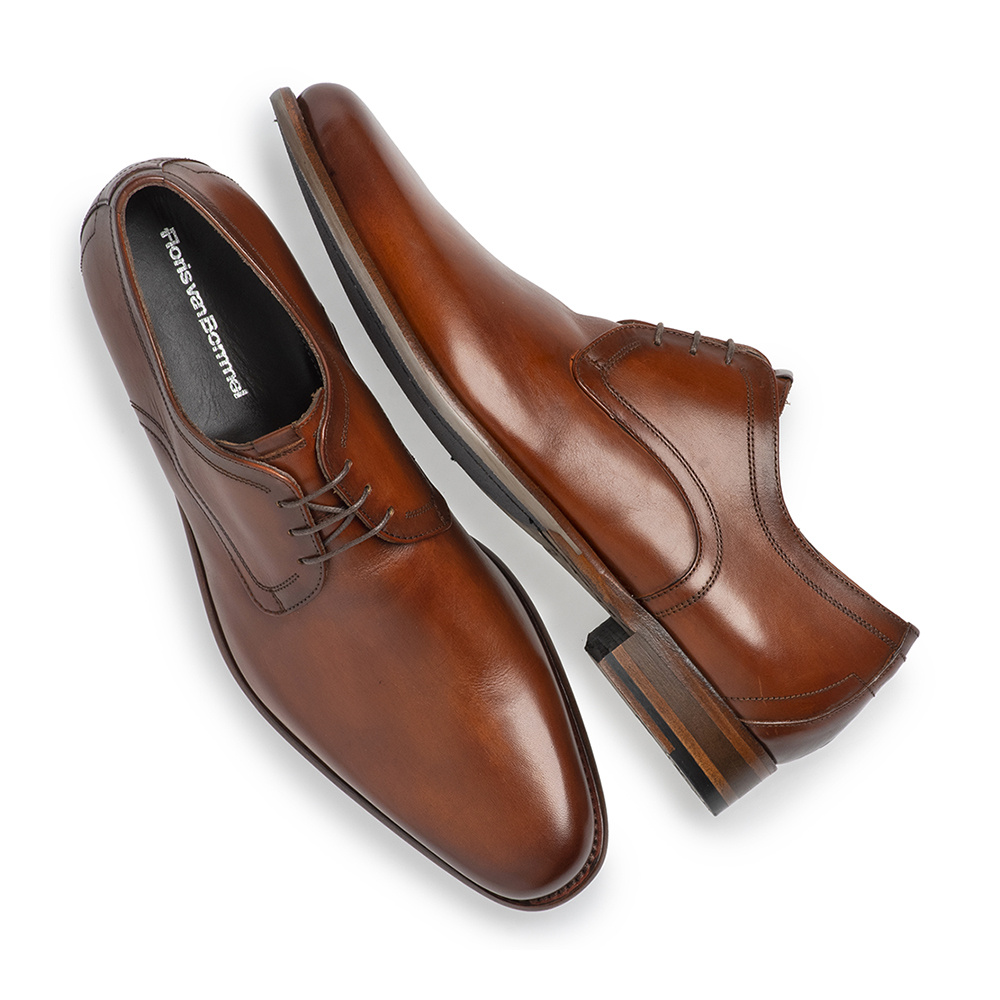 Floris van Bommel Floris van Bommel Veterschoen De Draver 03.03 Cognac