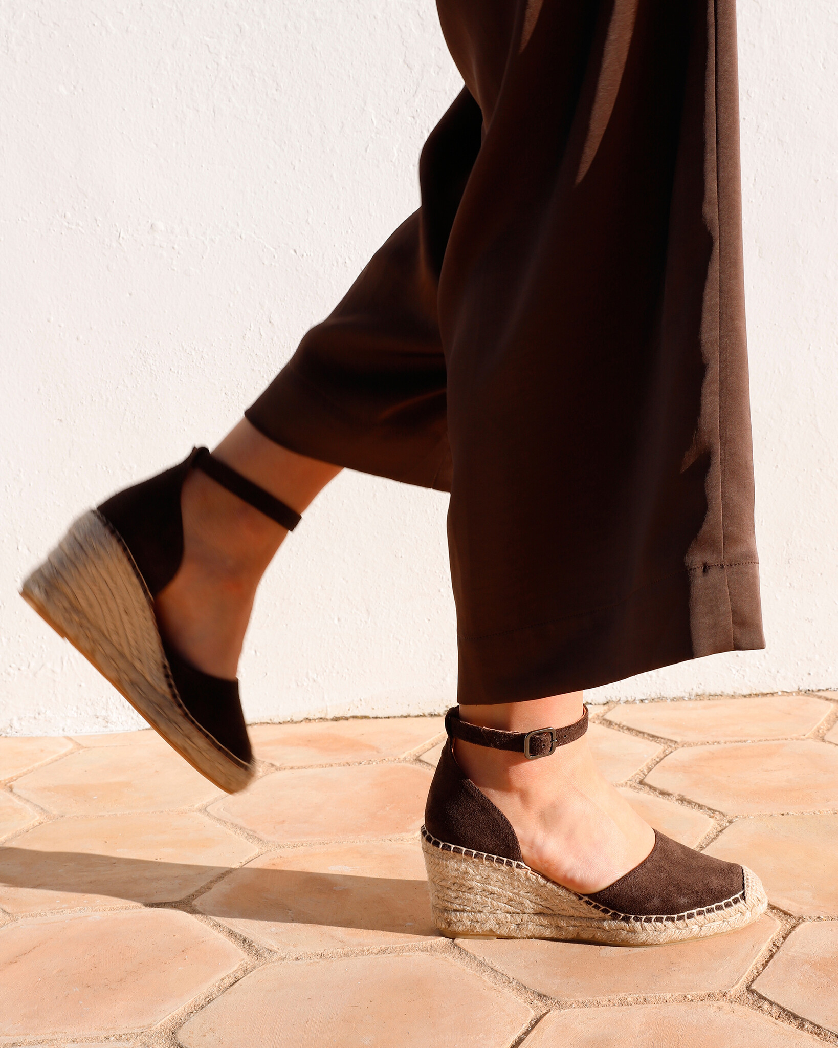 Via Vai VIA VAI  Espadrilles Flora Braid 58122-01-316 Bruin