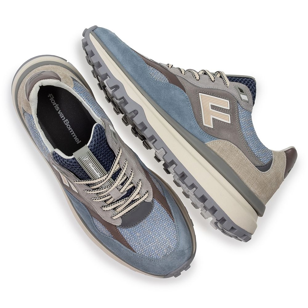 Floris van Bommel Floris van Bommel Sneaker De Gripper 01.14 Licht Blauw