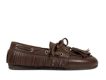 Posa Posa Boat Loafer Native Tassel Bruin