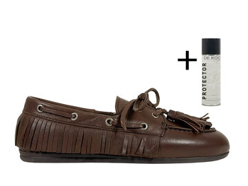 Posa Posa Boat Loafer Native Tassel Bruin