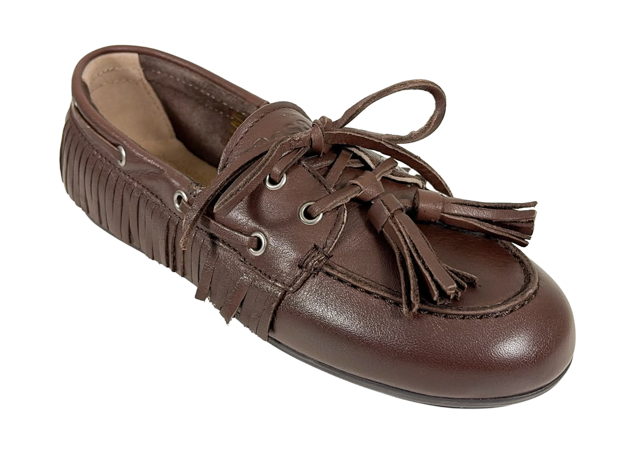Posa Posa Boat Loafer Native Tassel Bruin