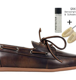 Posa Posa Boat Loafer Milano Bruin
