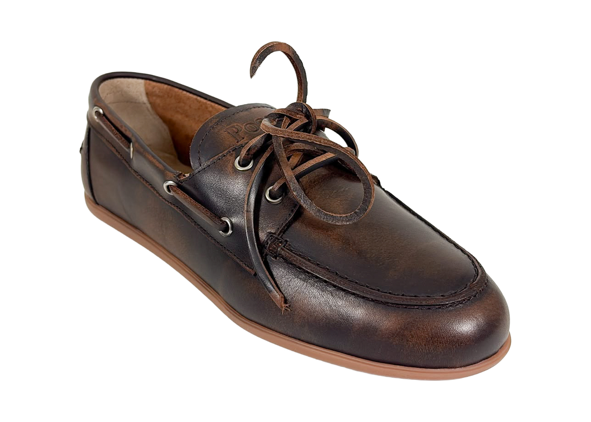 Posa Posa Boat Loafer Milano Bruin
