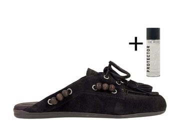 Posa Posa Boat Loafer Mule Beads Espresso
