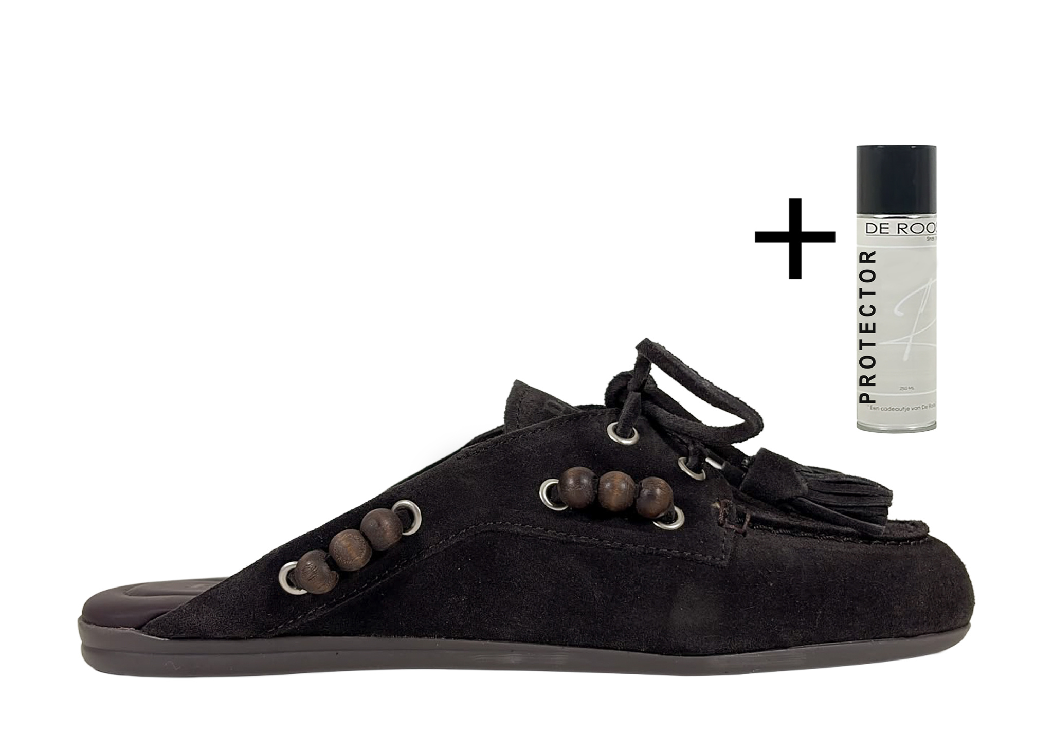 Posa Posa Boat Loafer Mule Beads Espresso