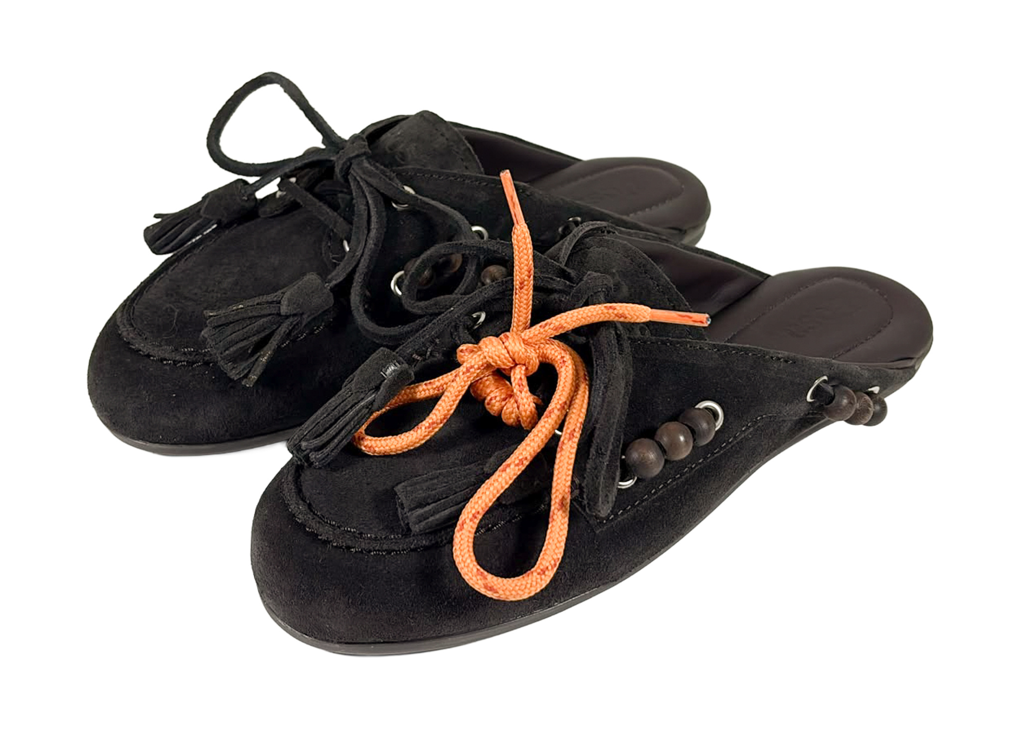 Posa Posa Boat Loafer Mule Beads Espresso