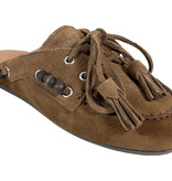 Posa Posa Boat Loafer Mule Beads Tabacco