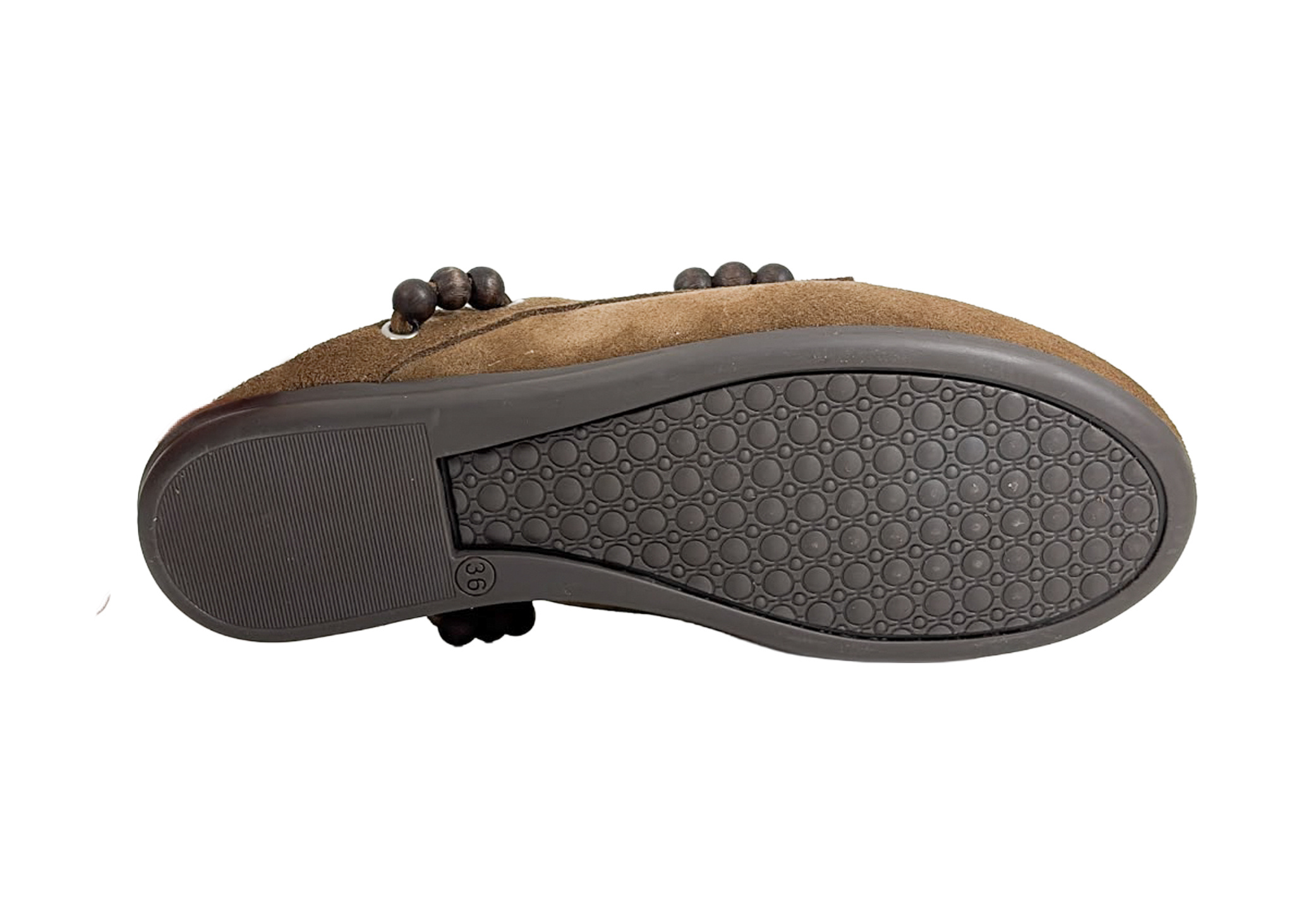 Posa Posa Boat Loafer Mule Beads Tabacco
