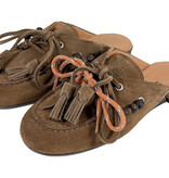 Posa Posa Boat Loafer Mule Beads Tabacco