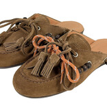 Posa Posa Boat Loafer Mule Beads Tabacco