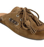 Posa Posa Boat Loafer Mule Beads Tabacco