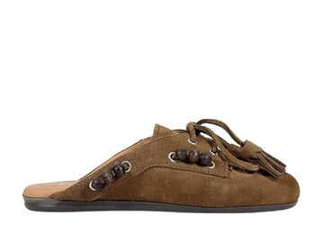Posa Posa Boat Loafer Mule Beads Tabacco