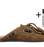 Posa Posa Boat Loafer Mule Beads Tabacco
