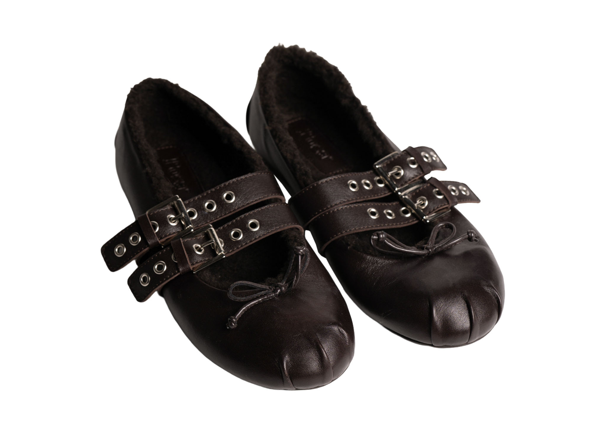 Posa Posa Ballerina Vita Fur Bruin