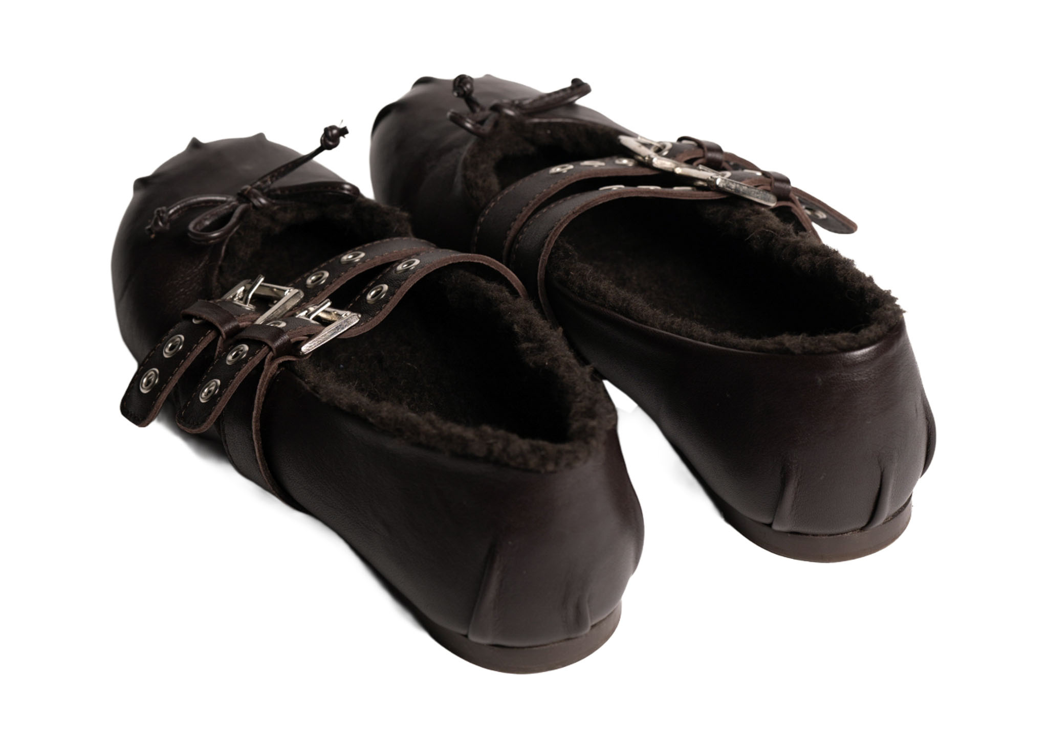 Posa Posa Ballerina Vita Fur Bruin