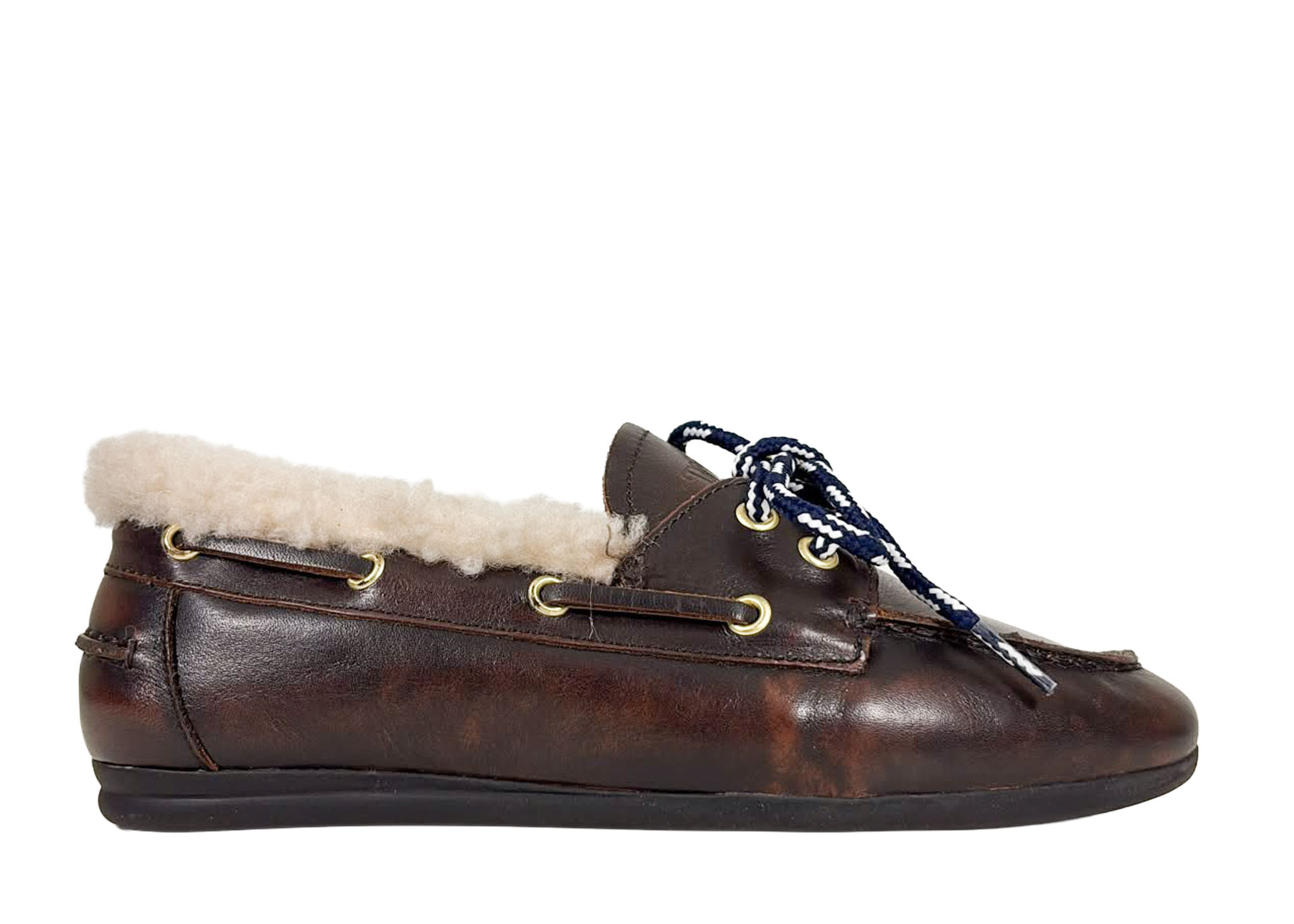 Toral Toral Boat Loafer Nuhua Curly Bruin