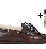 Toral Toral Boat Loafer Nuhua Curly Bruin