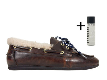Toral Toral Boat Loafer Nuhua Curly Bruin