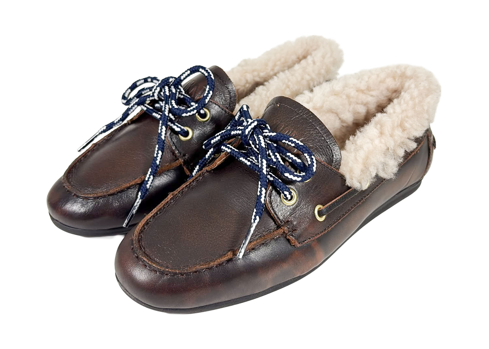 Toral Toral Boat Loafer Nuhua Curly Bruin