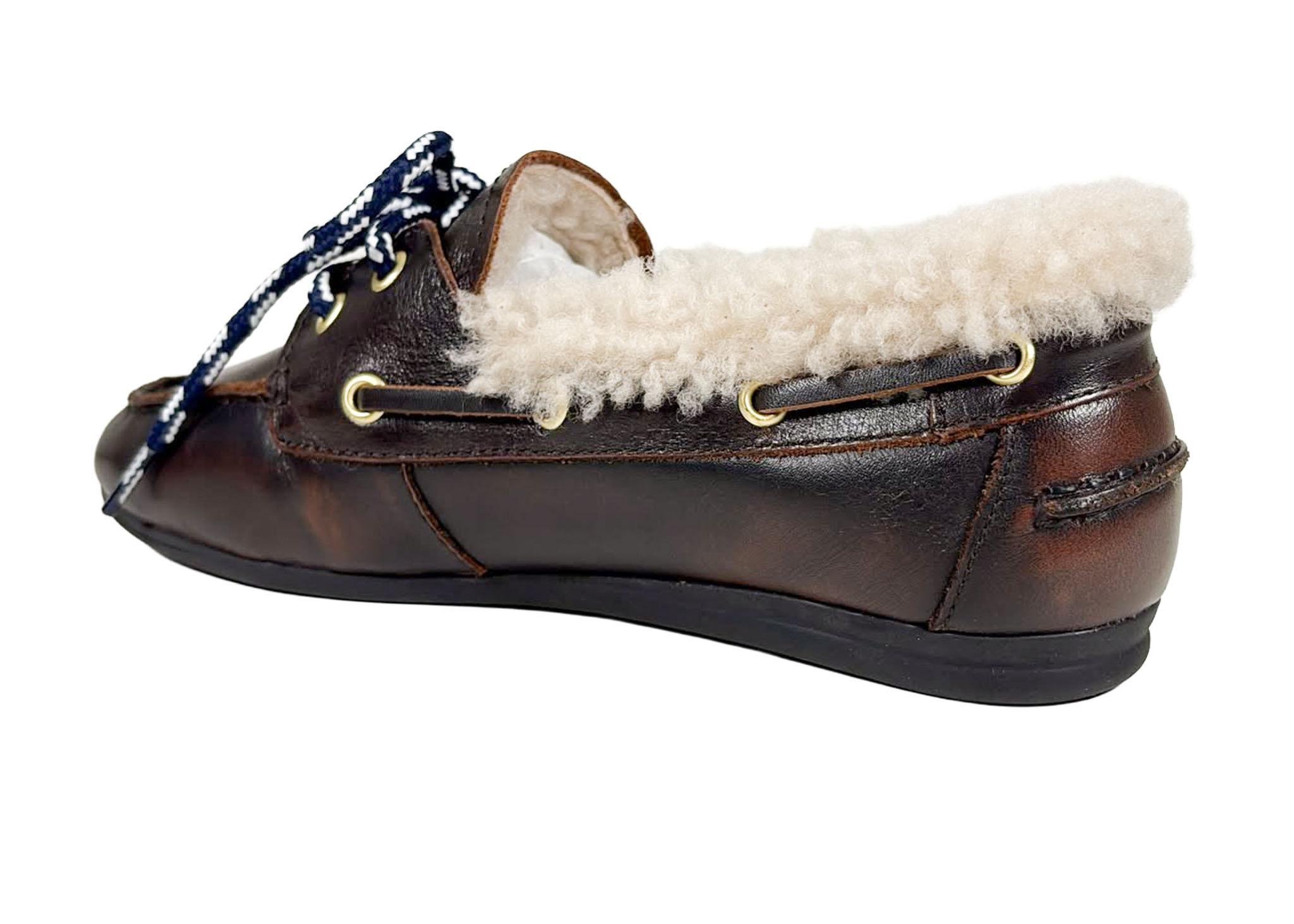 Toral Toral Boat Loafer Nuhua Curly Bruin