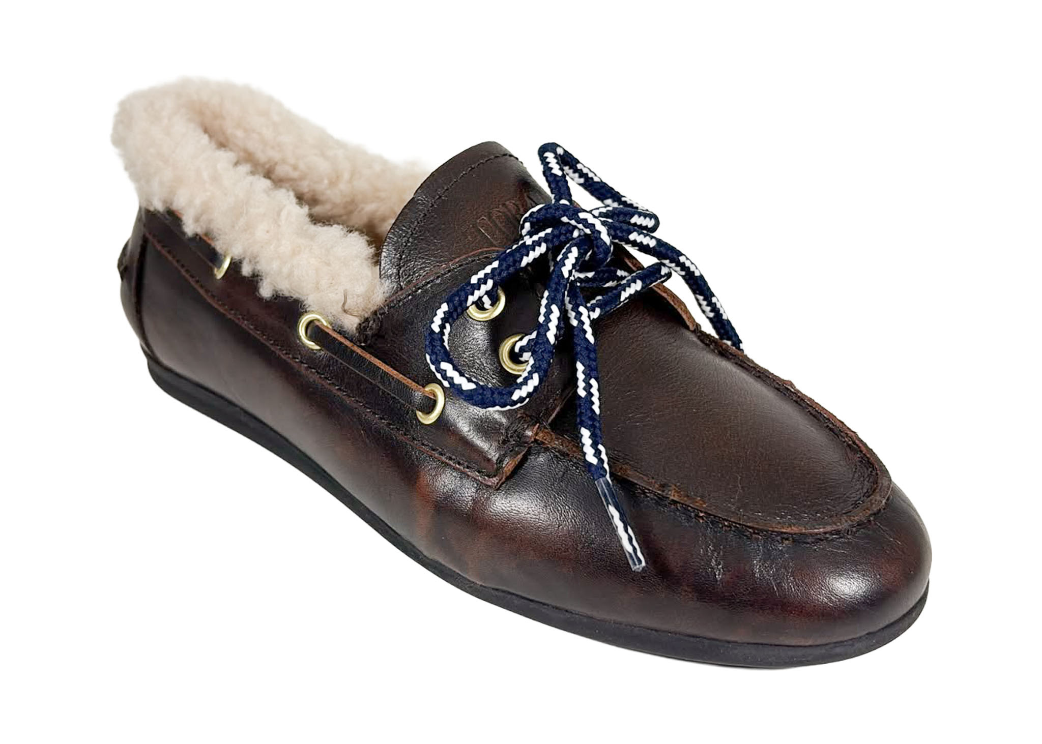 Toral Toral Boat Loafer Nuhua Curly Bruin