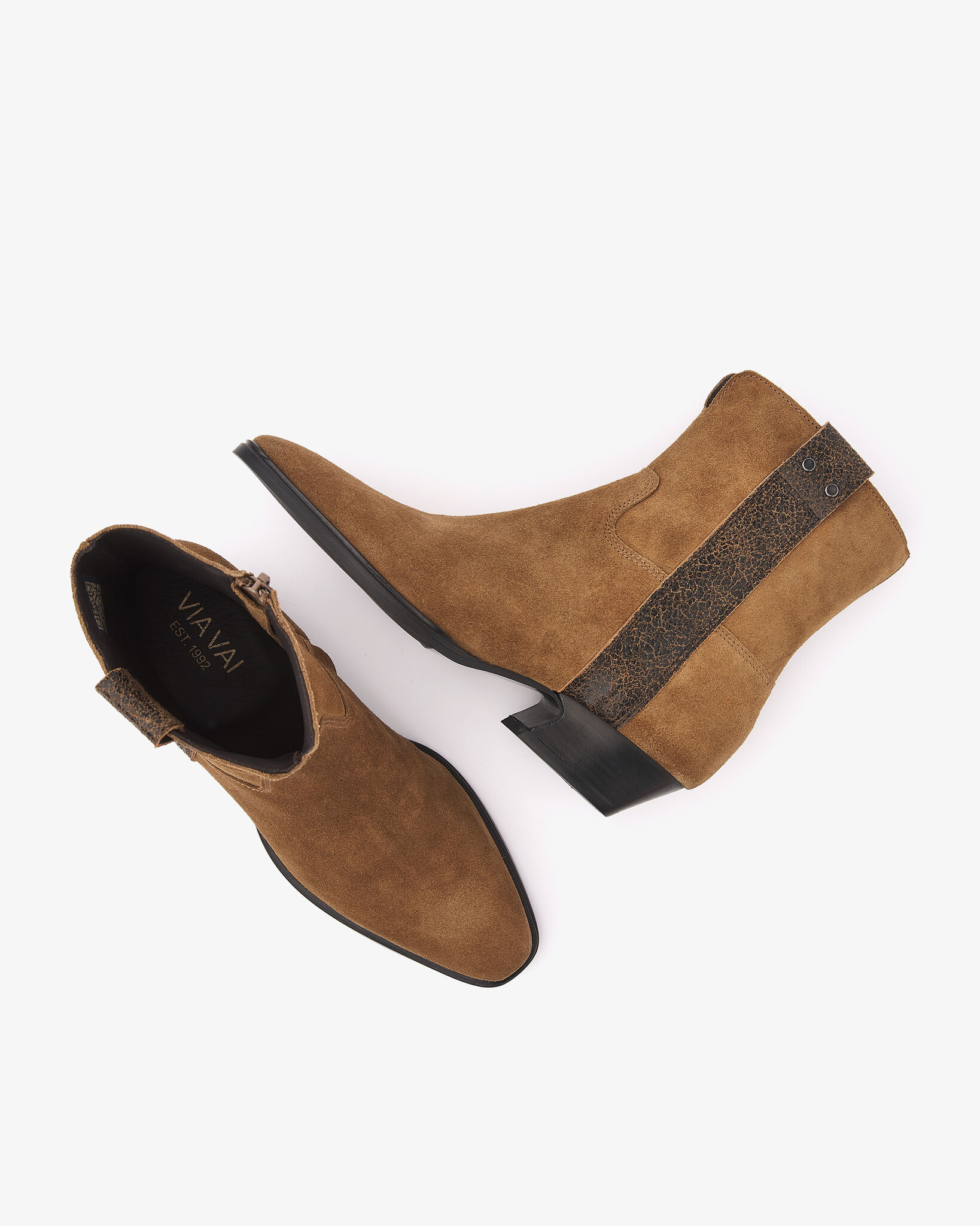 Via Vai VIA VAI Enkellaarsje Keira Weston 62489-01-1384 Cognac