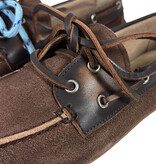 Posa Posa Boat Loafer Suède/Leer Coffee Dr. Bruin