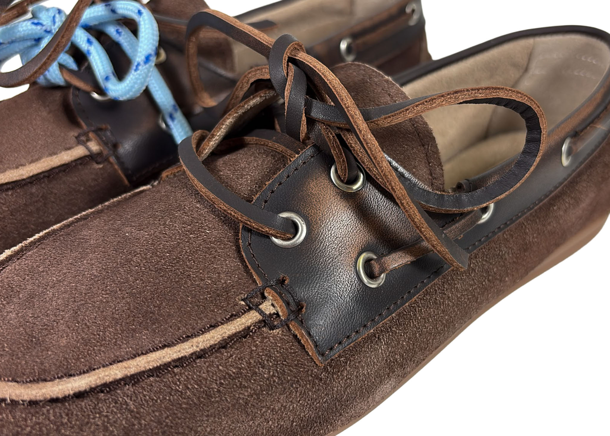 Posa Posa Boat Loafer Suède/Leer Coffee Dr. Bruin