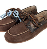 Posa Posa Boat Loafer Suède/Leer Coffee Dr. Bruin