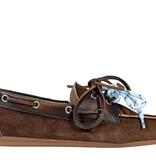 Posa Posa Boat Loafer Suède/Leer Coffee Dr. Bruin