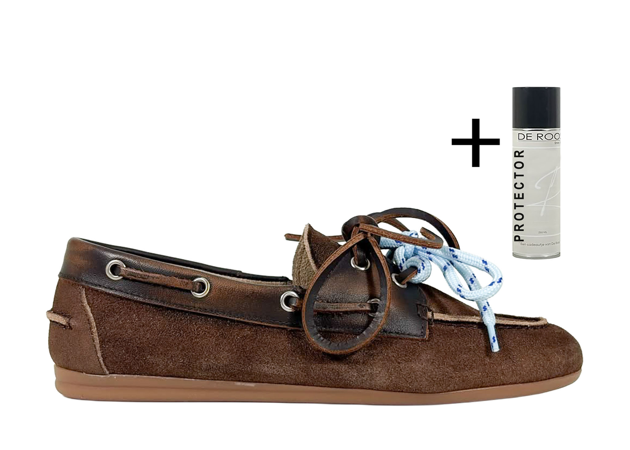Posa Posa Boat Loafer Suède/Leer Coffee Dr. Bruin
