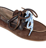 Posa Posa Boat Loafer Suède/Leer Coffee Dr. Bruin