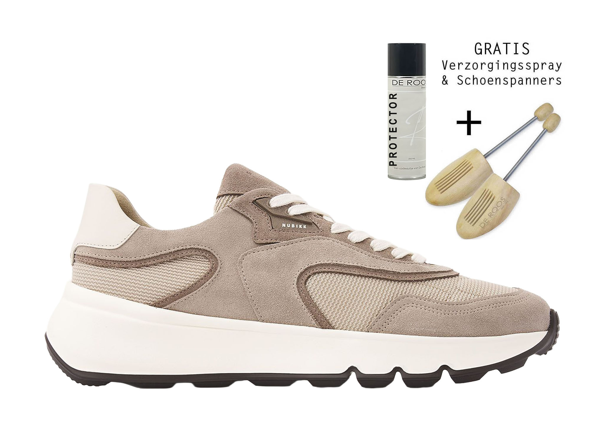 Nubikk Nubikk Sneaker Luca Noa Beige/ Taupe