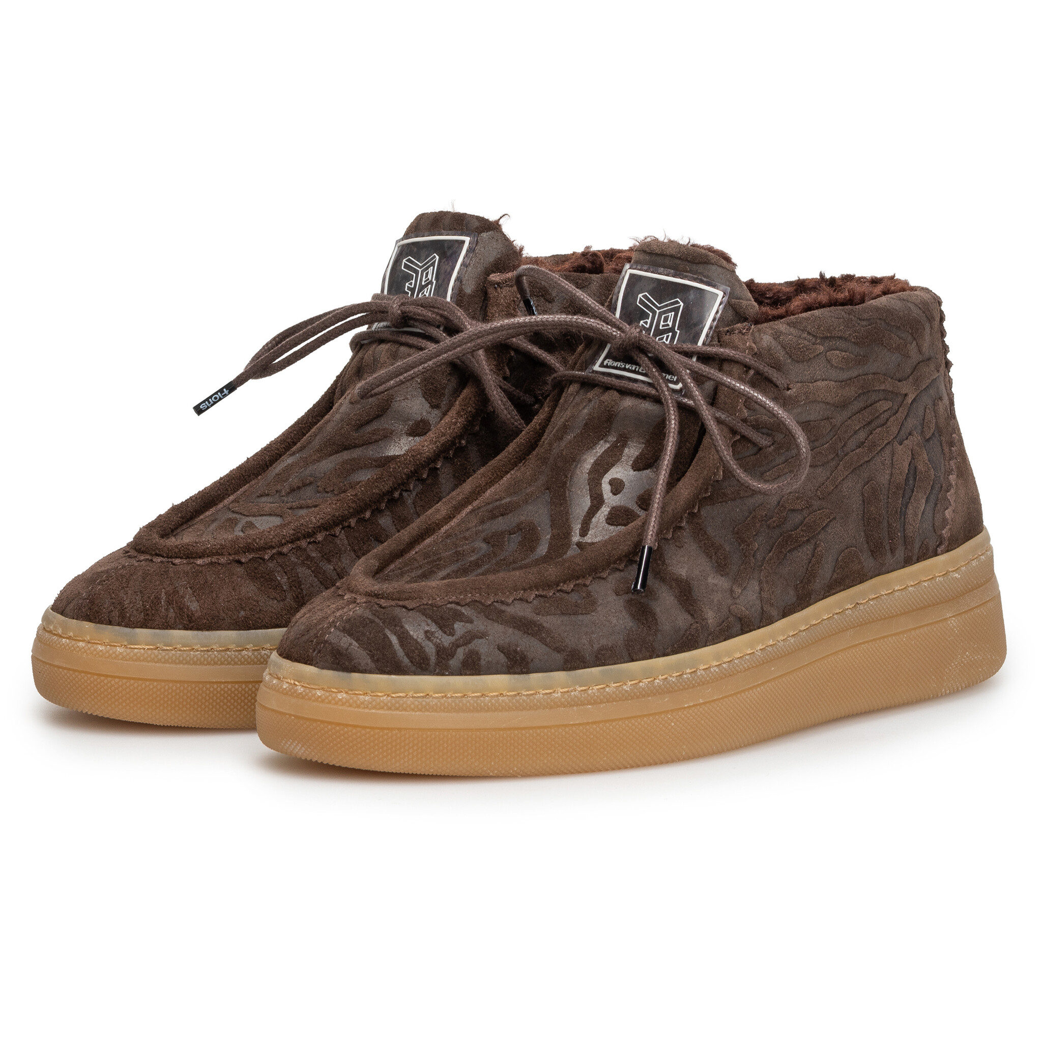 Floris van Bommel Floris van Bommel Hoge Sneaker Fygi 03.00 Bruin