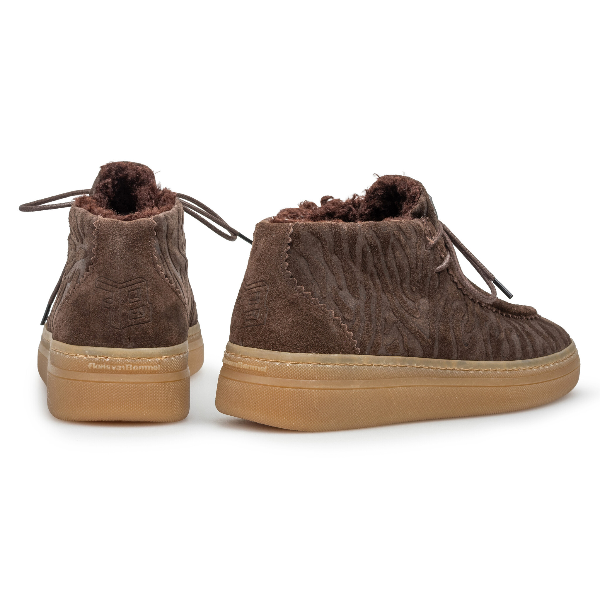 Floris van Bommel Floris van Bommel Hoge Sneaker Fygi 03.00 Bruin