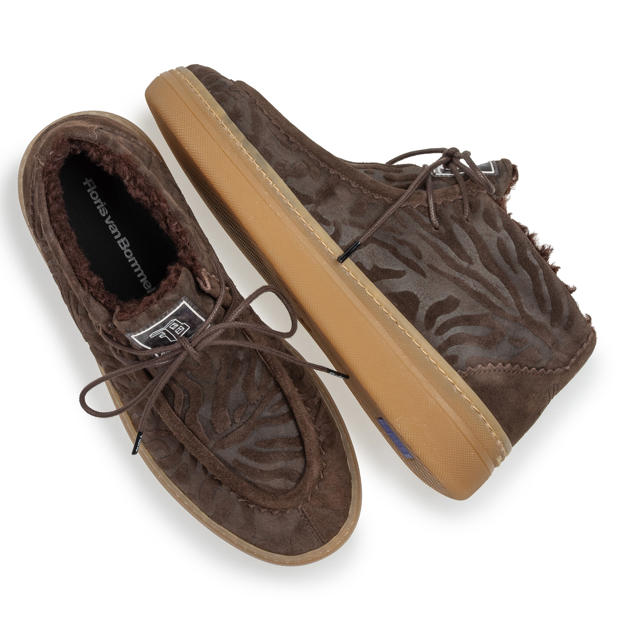 Floris van Bommel Floris van Bommel Hoge Sneaker Fygi 03.00 Bruin