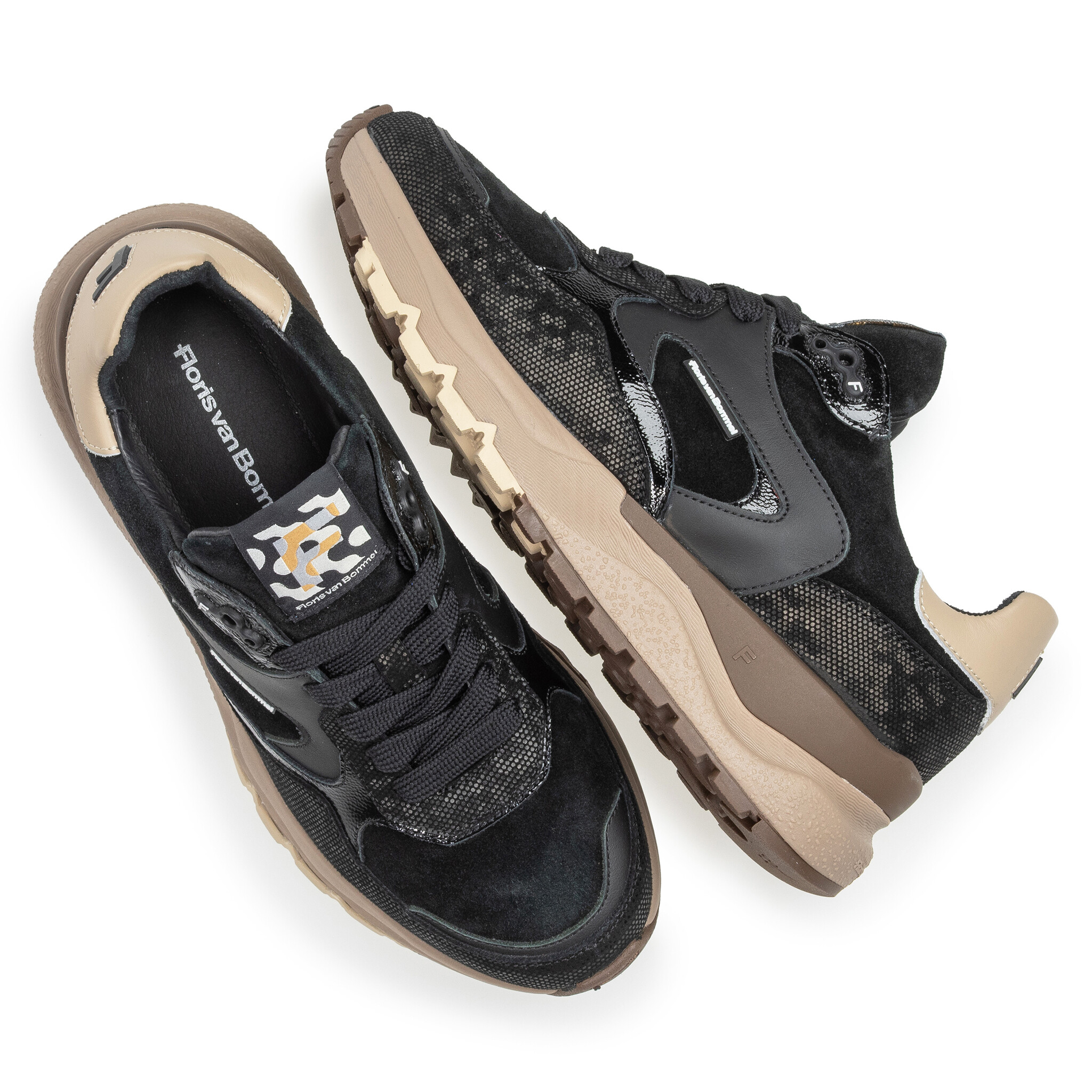 Floris van Bommel Floris van Bommel Sneaker Treni 02.06 Zwart