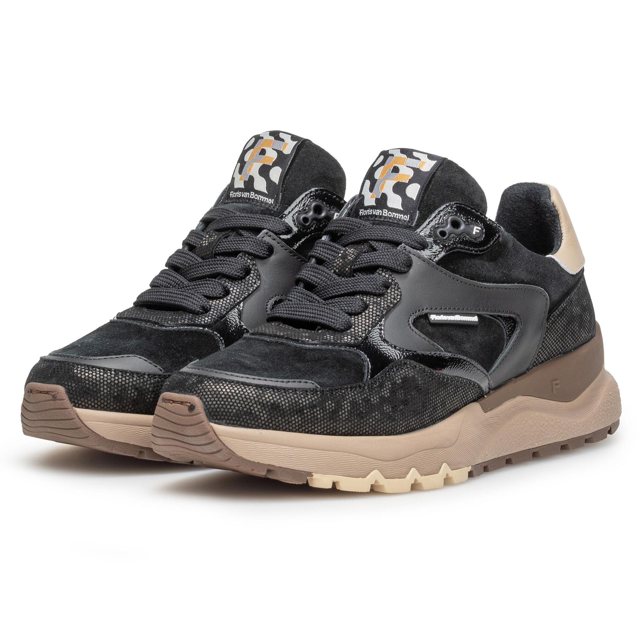 Floris van Bommel Floris van Bommel Sneaker Treni 02.06 Zwart