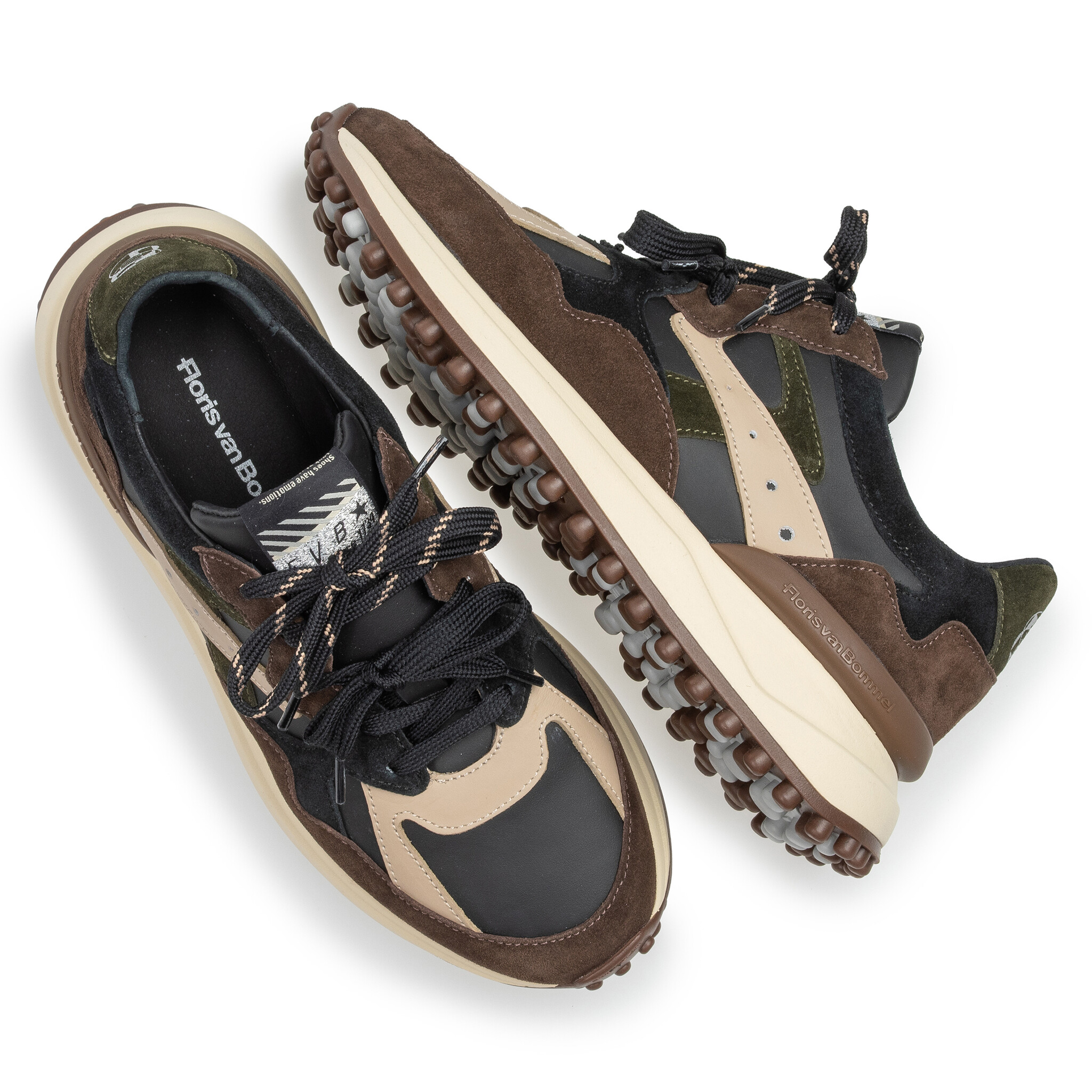Floris van Bommel Floris van Bommel Sneaker Noppi 46.16 Zwart