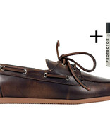Posa Posa Boat Loafer Milano Bruin
