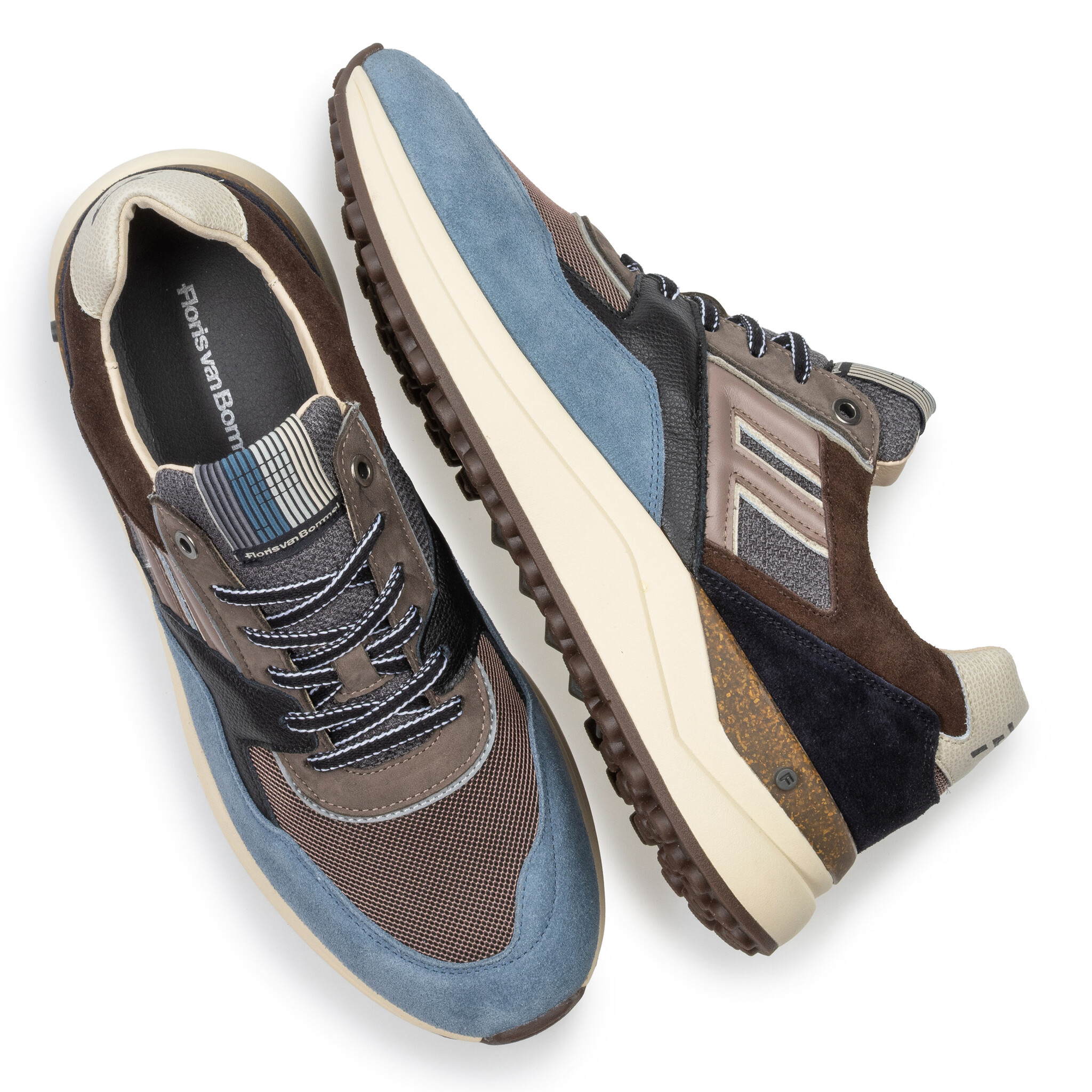 Floris van Bommel Floris van Bommel Sneaker De Trikker 01.18 Blauw