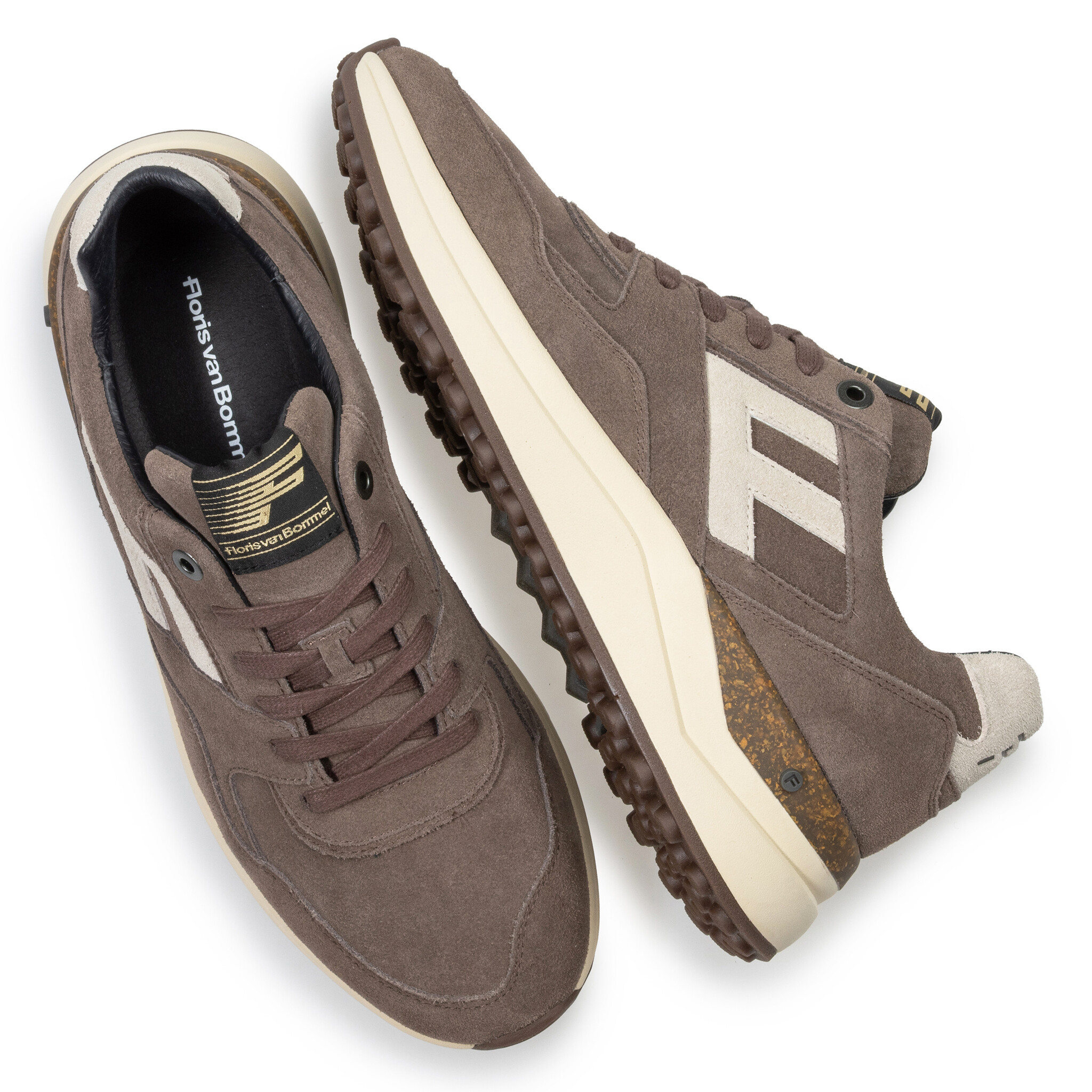 Floris van Bommel Floris van Bommel Sneaker De Trikker 05.02 Taupe