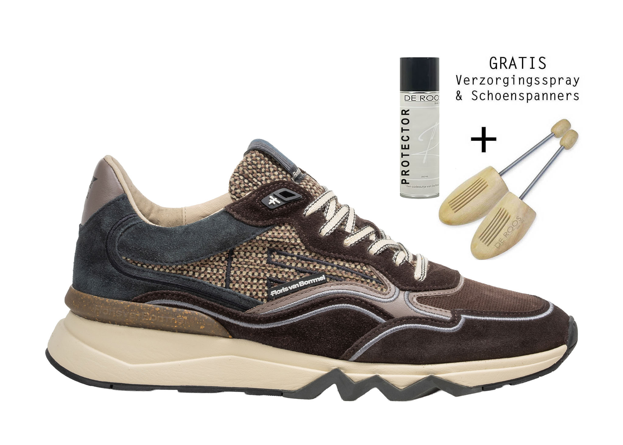 Floris van Bommel Floris van Bommel Sneaker De Zager 03.14 Bruin