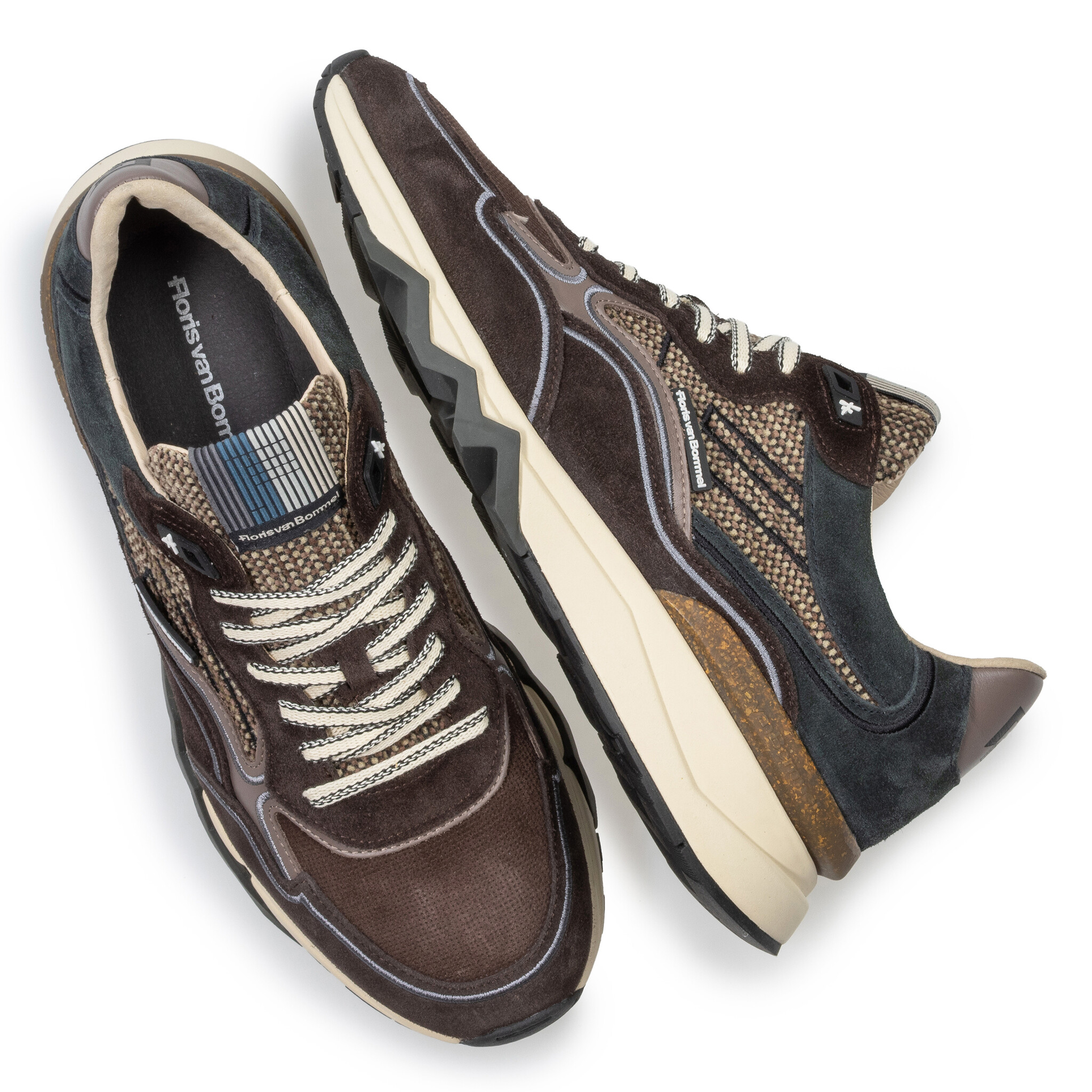 Floris van Bommel Floris van Bommel Sneaker De Zager 03.14 Bruin
