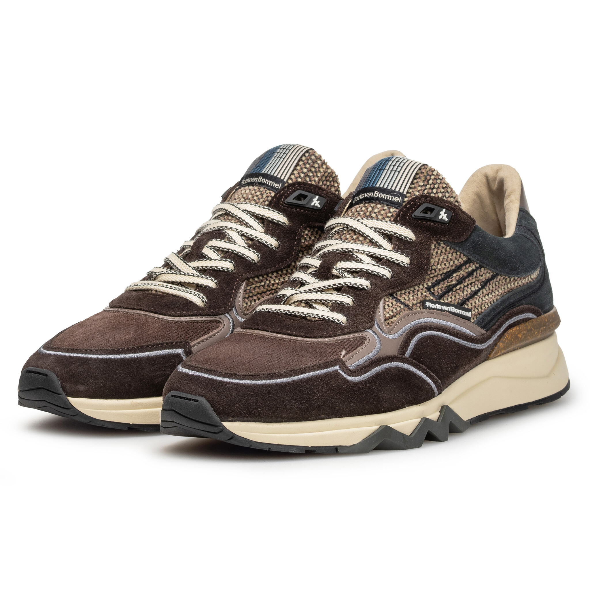 Floris van Bommel Floris van Bommel Sneaker De Zager 03.14 Bruin