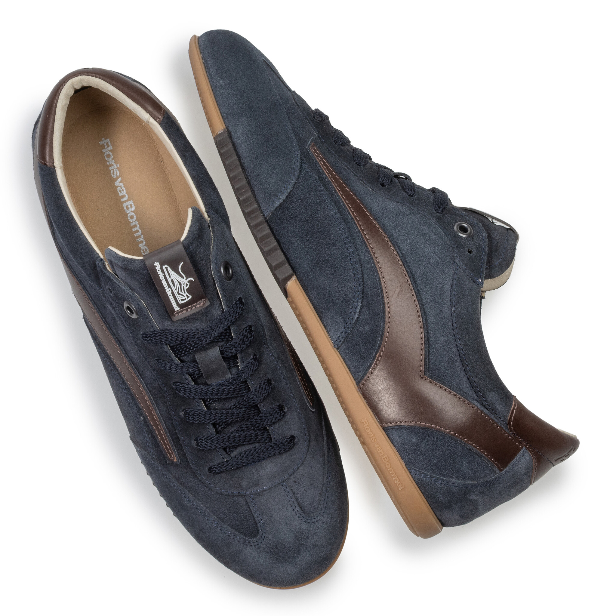 Floris van Bommel Floris van Bommel Sneaker De Vlakker 01.01 Blauw