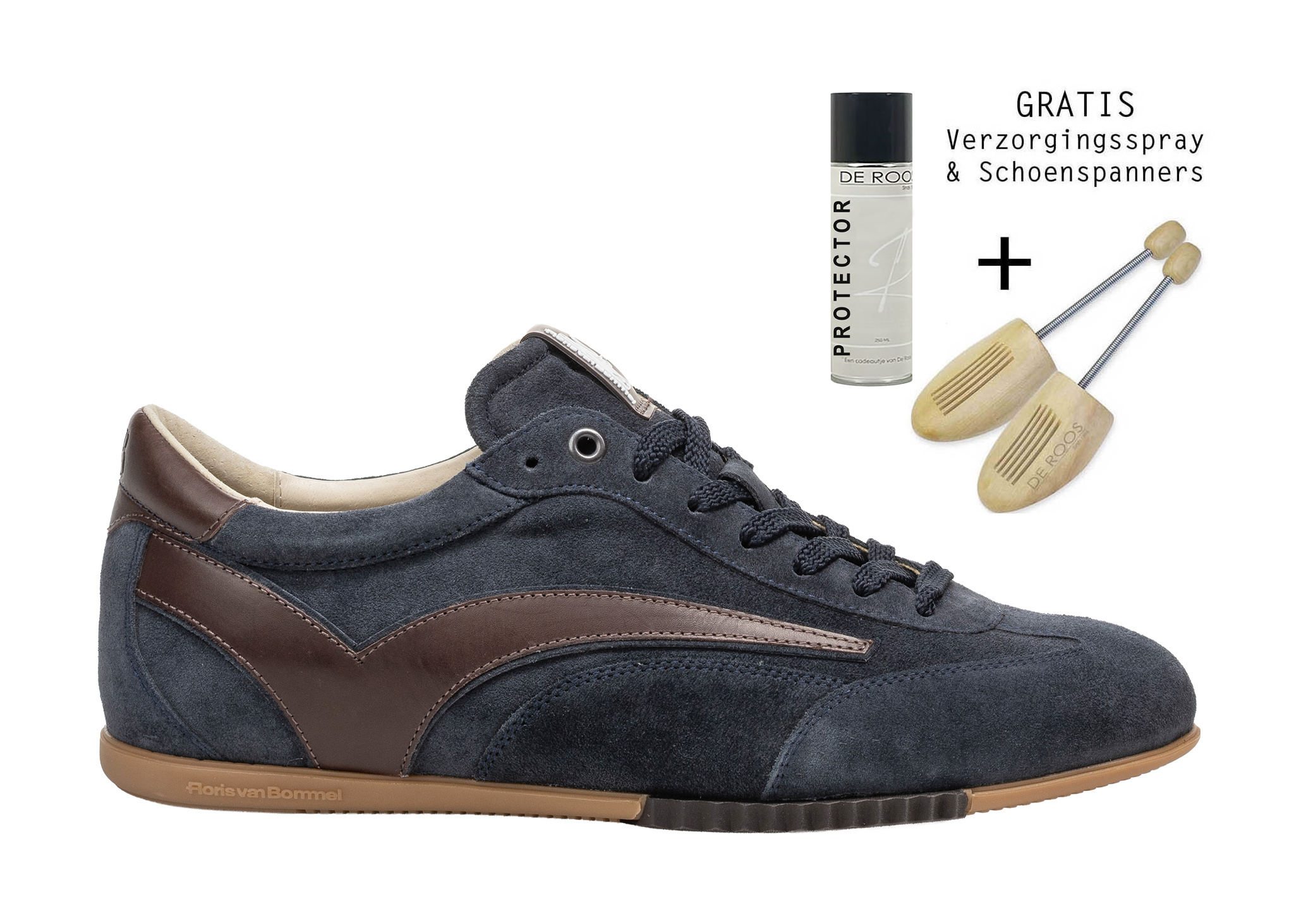 Floris van Bommel Floris van Bommel Sneaker De Vlakker 01.01 Blauw