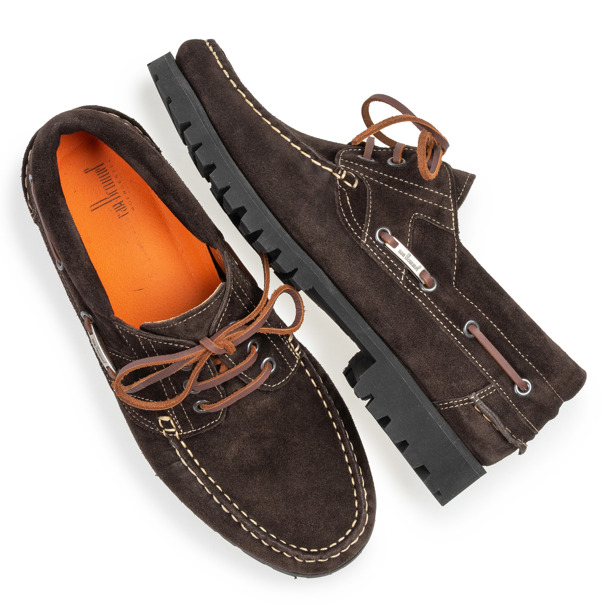 Van Bommel Van Bommel Bootschoen Boat Shoe 02.06 Bruin